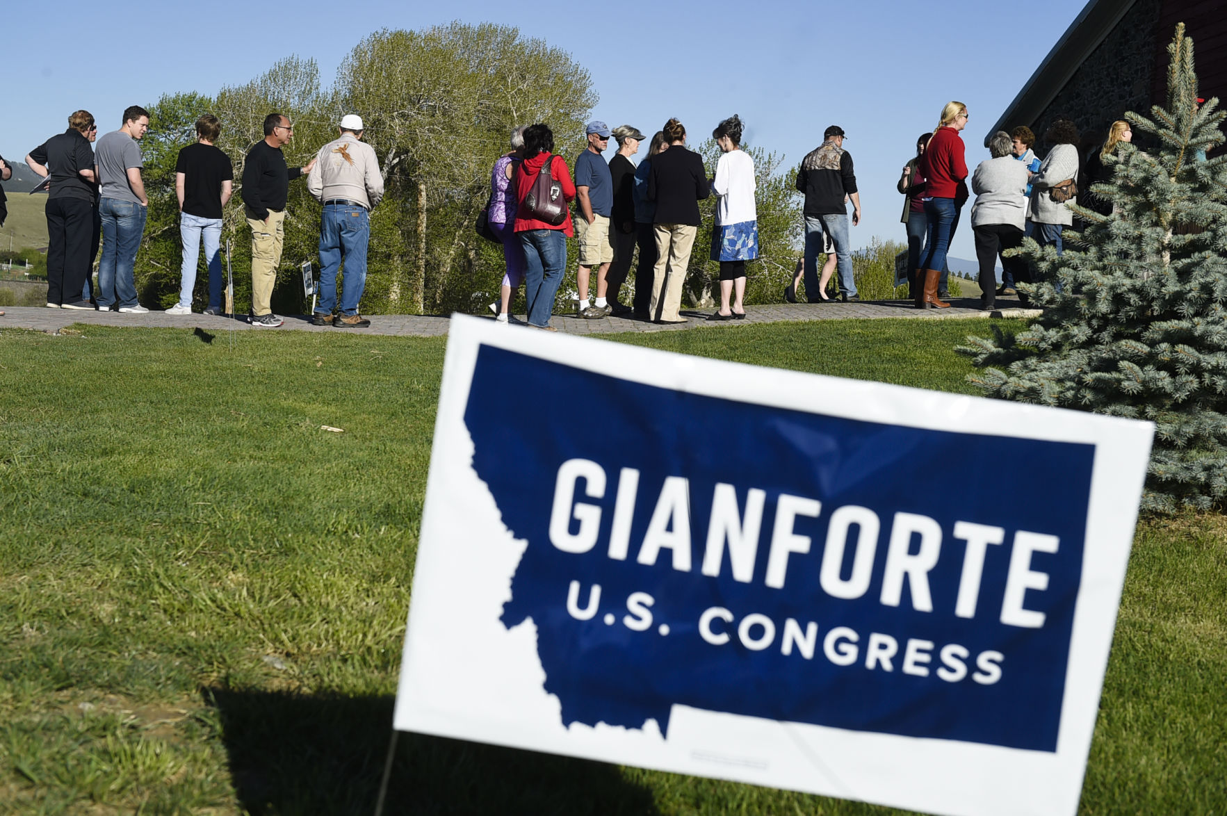Greg Gianforte rally with Donald Trump Jr.